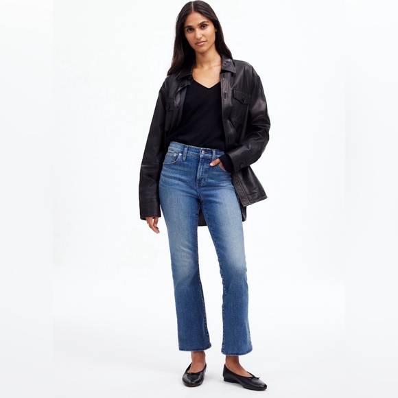 Madewell Cali Demi Fit Cropped Women Kick Out Jeans -Size 29 - Picture 1 of 15